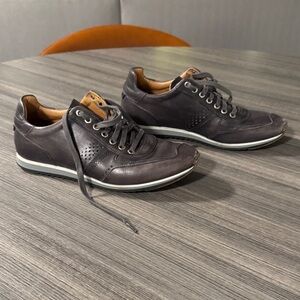 Magnanni Charcoal Leather Sneakers-worn three times